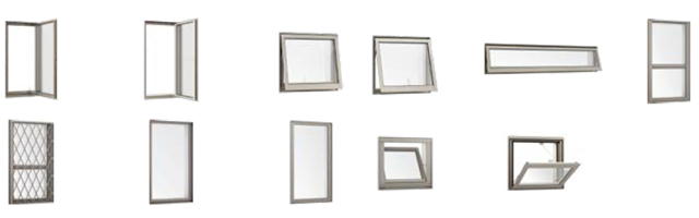 リプラスアタッチ枠サーモス　新設窓の種類