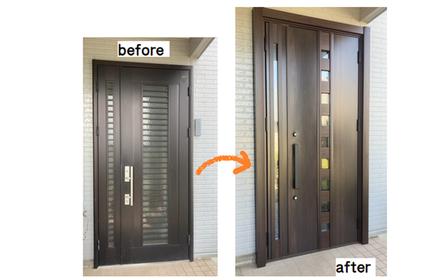 リフォーム玄関の施工事例