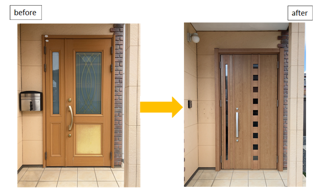 施工事例　リシェント玄関ドア３　埼玉県　Ａ様邸