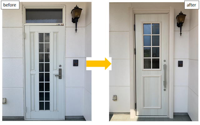 施工事例　ドアリモ玄関ドア　前橋市　Y様邸