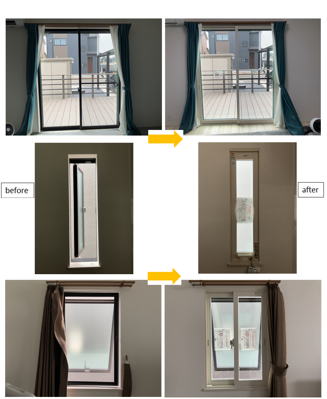 施工事例　伊勢崎市　Ｙ様邸　内窓を設置工事